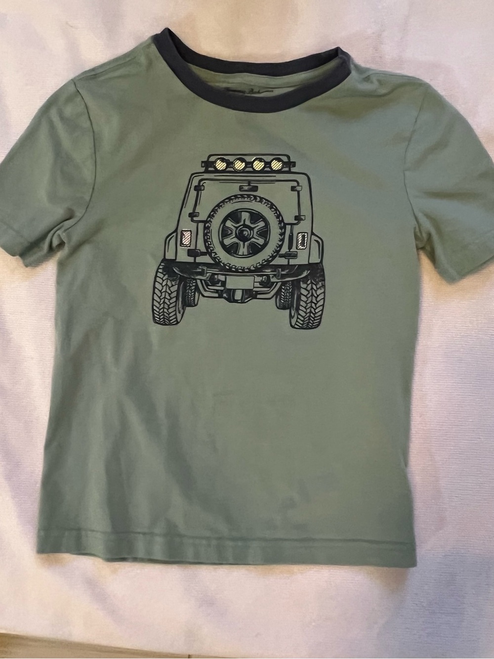 Tommy Bahama Kids Olive Green Jeep Tee